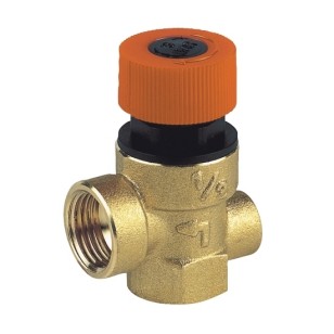 Safety valve female connection, with manometer connection