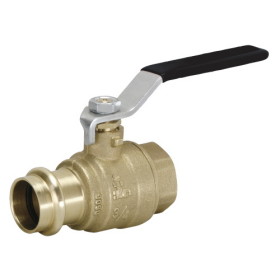 DZR press ball valve with press-fit end 