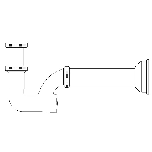 Scheda tecnica - Pedestral basin trap without waste