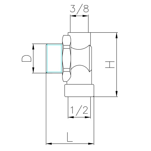 Scheda tecnica - Plug for manifold with teflon ring, female connection and discharge