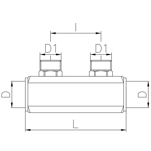 Scheda tecnica - Manifold brass bar with 3/4 male outlets, type Euroconus, interaxis 50mm