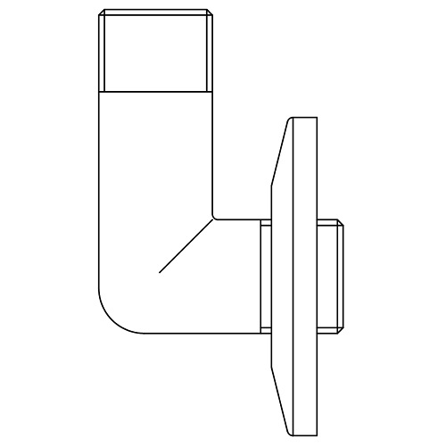 Scheda tecnica - Male-male elbow pipe with rosette