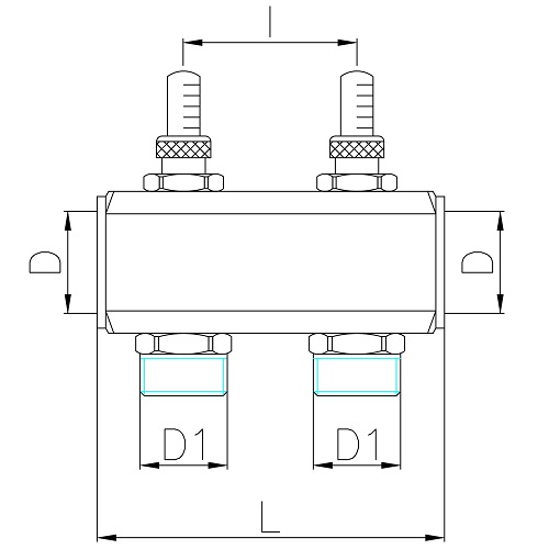 Scheda tecnica - FF manifold with 3/4” M Euroconus outlets with fl ow meters