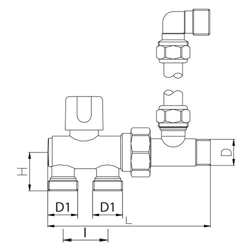 Scheda tecnica - Valvola monotubo manuale per piastre convettrici