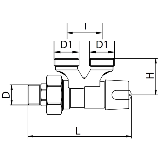 Scheda tecnica - 4 ways eurokonus manual valve for monopipe systems