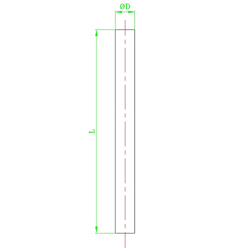 Scheda tecnica - Chrome plated pipe to connect inverse and straight radiator valves