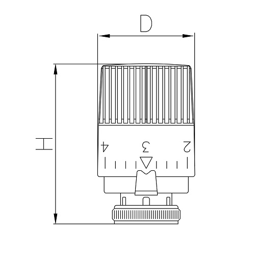 Scheda tecnica - Testa termostatica con sensore a liquido