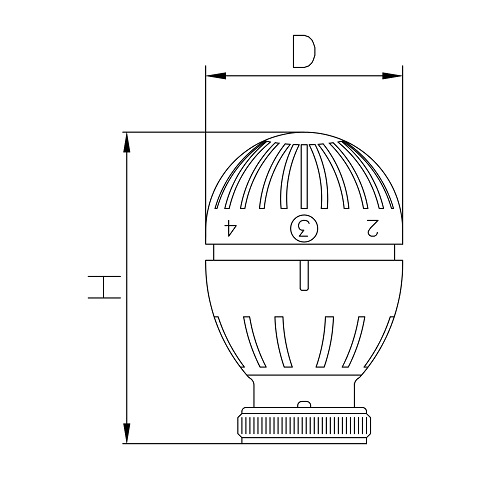 Scheda tecnica - Testa termostatica con sensore a liquido