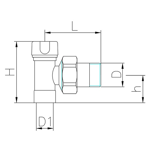 Scheda tecnica - Angle lockshieldvalve solder connection