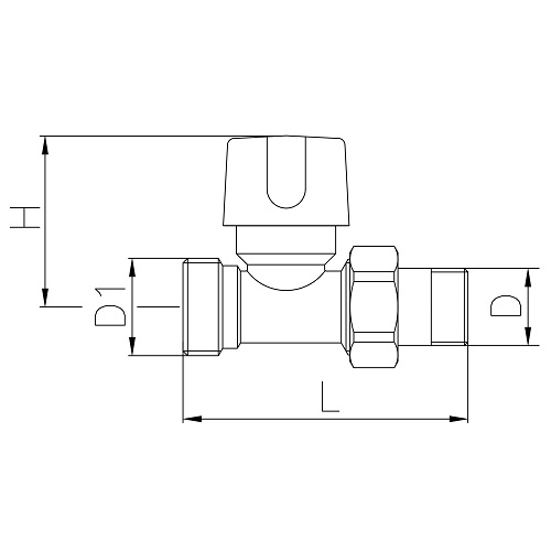Scheda tecnica - Straight Euroconus thermostatic radiator valve for copper, multilayer and Pex