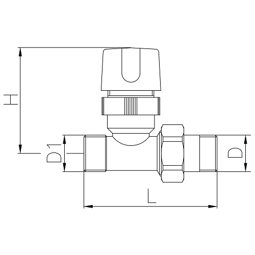 Scheda tecnica - Straight thermostatic radiator valve with micrometric wheelhandle for copper, multilayer and Pex pipe