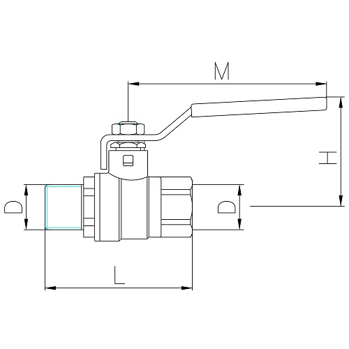 Scheda tecnica - MF ball valve PN30 with aluminum lever handle