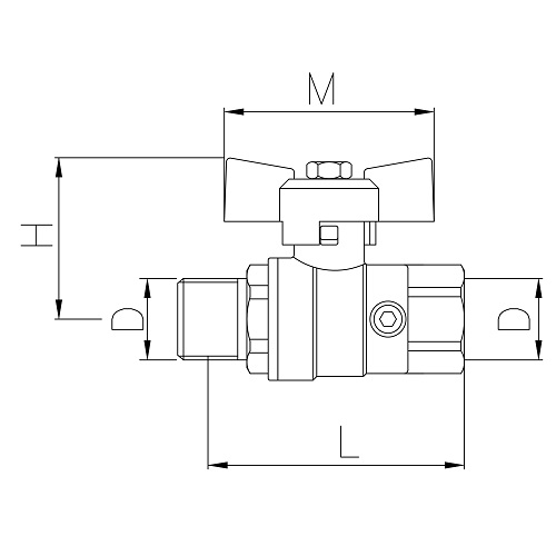 Scheda tecnica - Valvola a sfera MF con presa di pressione