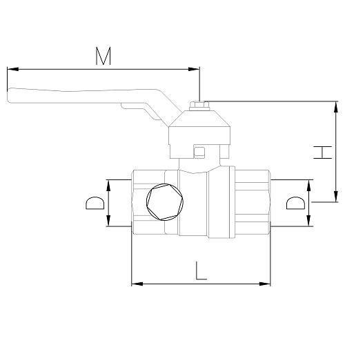 Scheda tecnica - FF ball valve PN25 with drain and iron lever handle