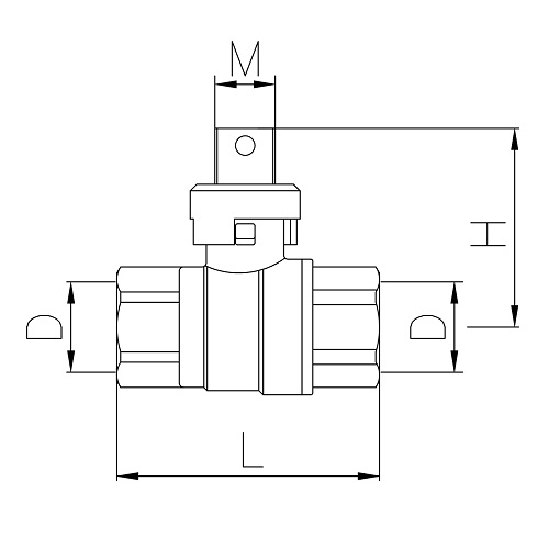 Scheda tecnica - FF full bore ball valve with square head