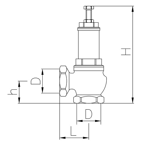 Scheda tecnica - Safety valve, female connection