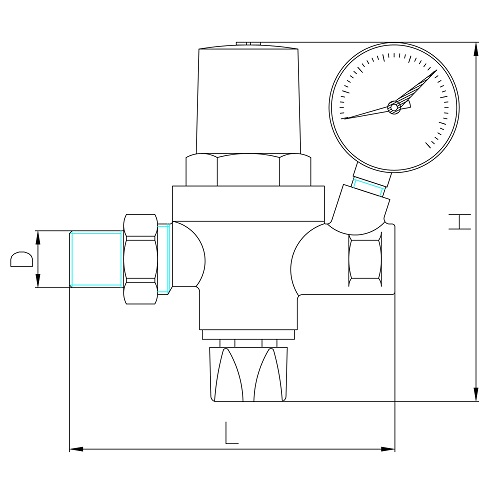 Scheda tecnica - Alimentatore automatico con manometro