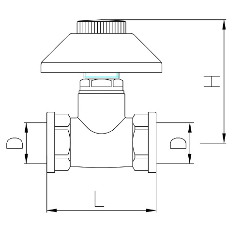 Scheda tecnica - Heavy pattern built-in valve with chromed cap