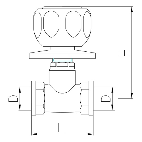 Scheda tecnica - Rubinetto ad incasso FF con maniglia cromata