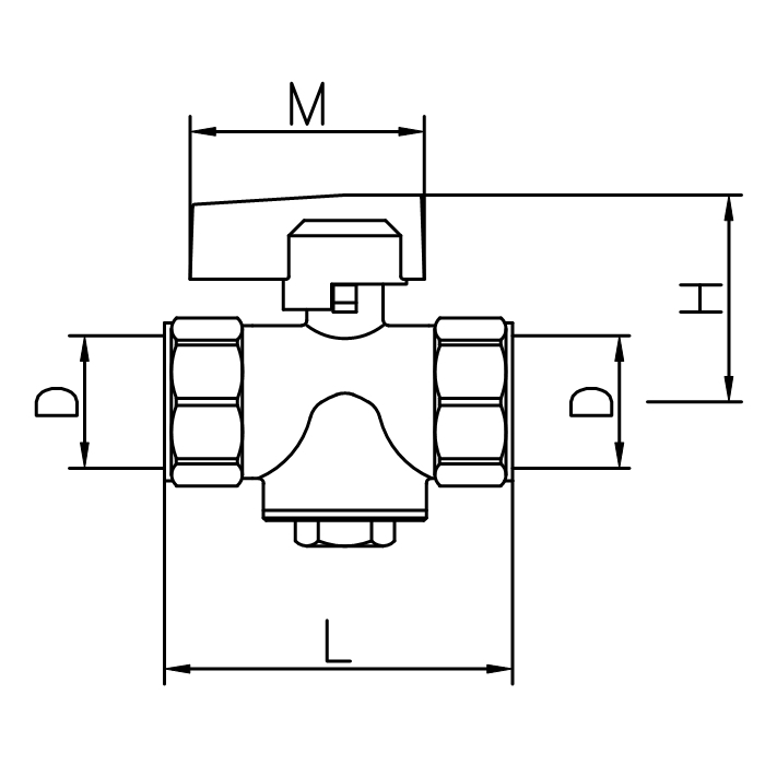 Scheda tecnica - One piece body gas ball valve FxF NPT