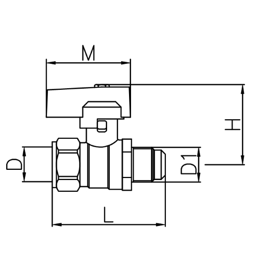 Scheda tecnica - Two piece body gas ball valve FLxFIP