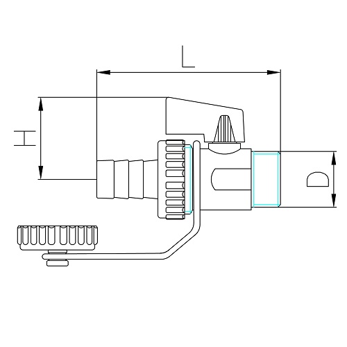 Scheda tecnica - Drain ball valve for boiler with cap and hose connection