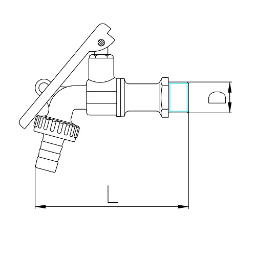 Scheda tecnica - Oil barrel ball bibcock with hose connection