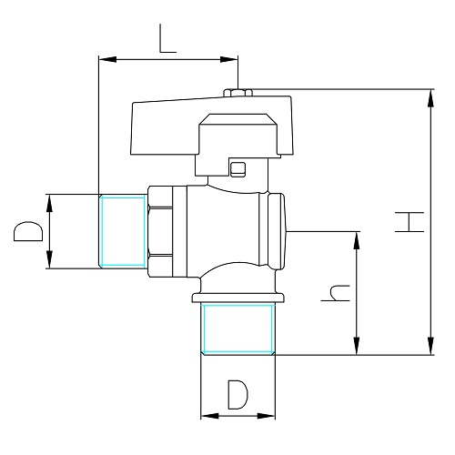 Scheda tecnica - MM angle ball valve