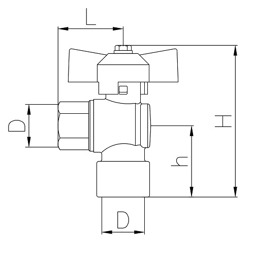 Scheda tecnica - FF angle ball valve