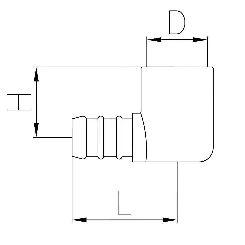 Scheda tecnica - Angle hose union, female connection