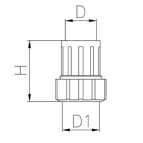 Scheda tecnica - Female straight pipe fitting
