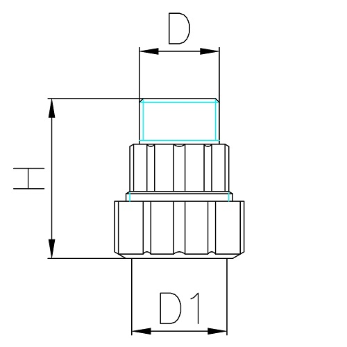 Scheda tecnica - Male straight pipe fitting