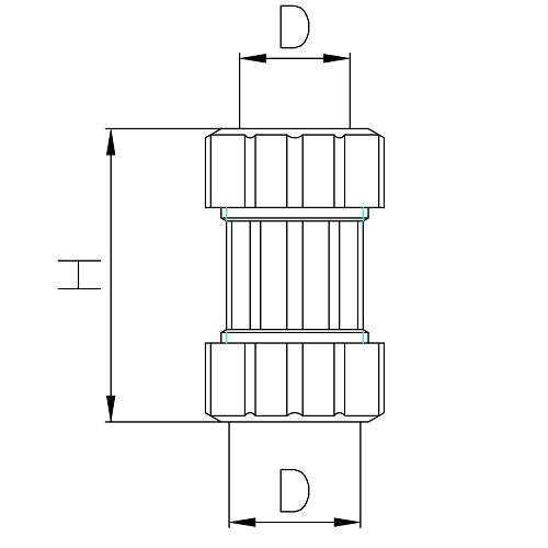 Scheda tecnica - Double straight pipe fitting