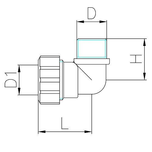 Scheda tecnica - Raccordo curvo maschio Pe PN16