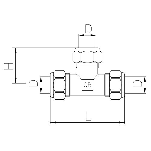 Scheda tecnica - 3 ways coupling, DZR brass