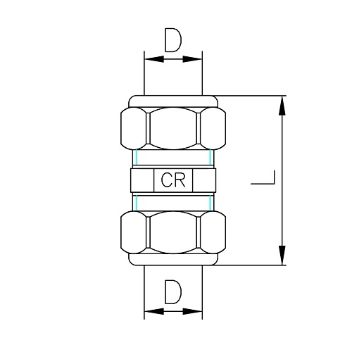 Scheda tecnica - Raccordo diritto doppio in ADZ