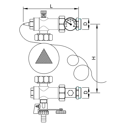 Scheda tecnica - Kit regolazione termica a punto fisso per pannelli radianti