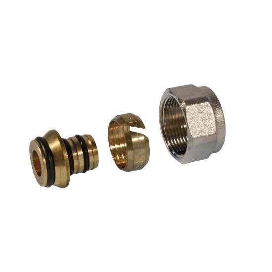 Multilayer pipe adaptor, DZR brass %>