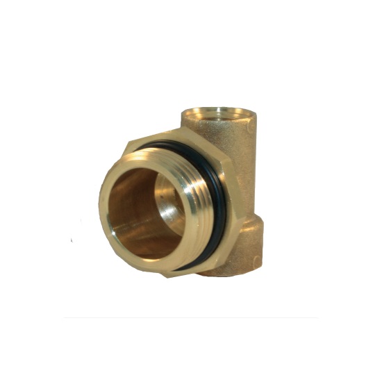 Male plug for manifold w/OR and female outlets for discharge %>