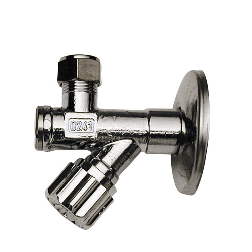Screw angle valve with filter and nut %>