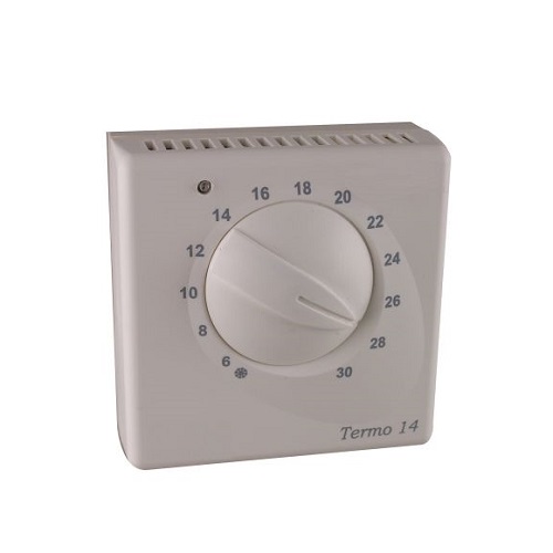 Mechanical thermostat, swithing contact with lamp %>