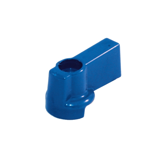 Aluminum handle for ball valve manifold %>