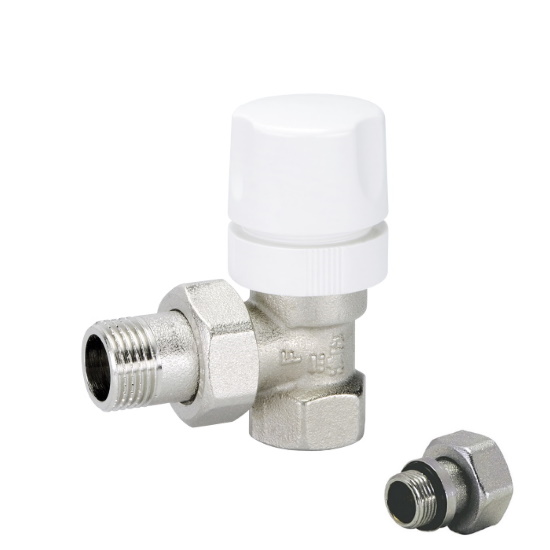 Angle thermostatic radiator valve iron pipe with handle %>