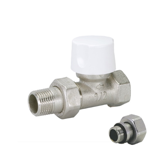 Straight thermostatic radiator valve for iron pipe %>