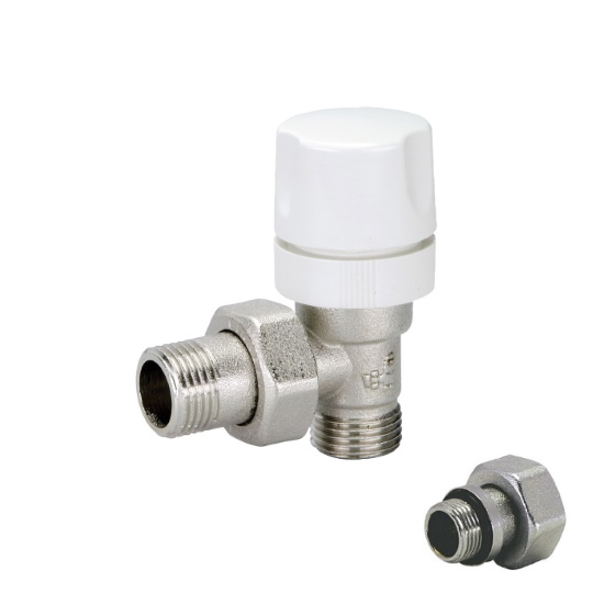Angle thermostatic radiator valve copper pipe with handle %>