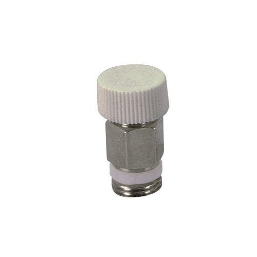 Air discharge valve with PTFE sealing and plastic handle %>