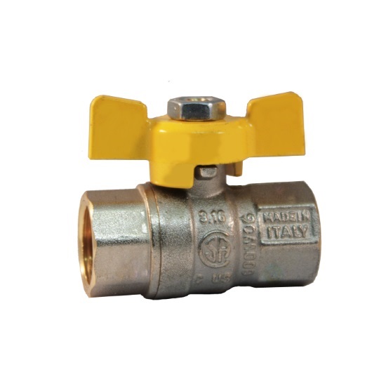 FF gas ball valve with butterfly handle %>