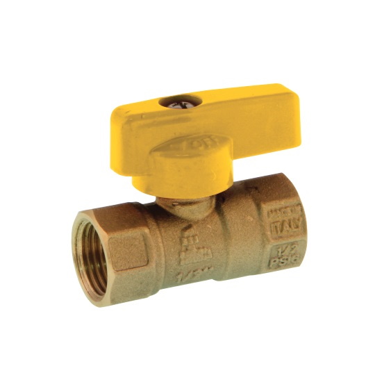FF NPT one piece body gas ball valve with aluminum handle %>