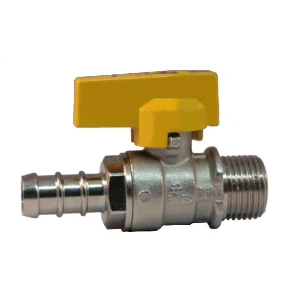 Male connection gas ball valve with hose attachment %>