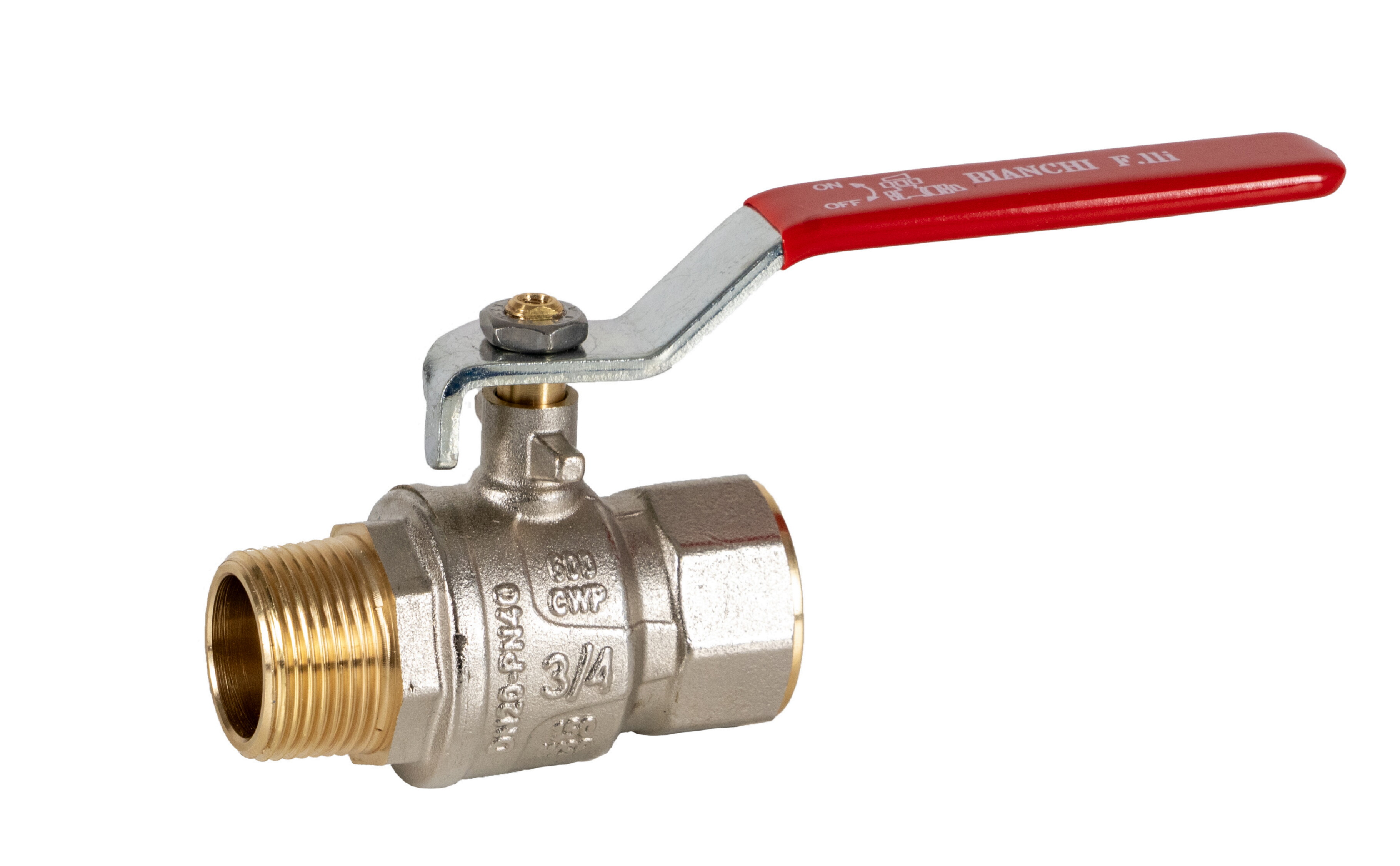 Valvola a sfera passaggio totale MF PN 40 maniglia leva